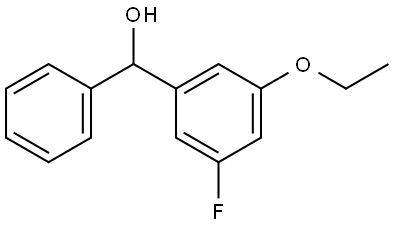 (3-ethoxy-5-fluorophenyl)(phenyl)methanol Structure
