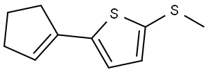 2-(环戊-1-烯-1-基)-5-(甲硫基)噻吩, 2918954-69-3, 结构式