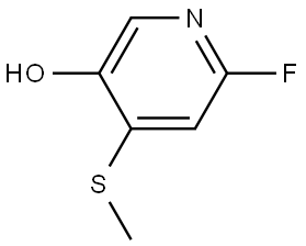6-fluoro-4-(methylthio)pyridin-3-ol Struktur