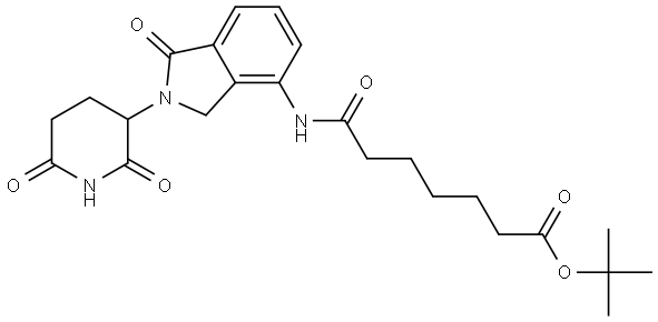Lenalidomide-CO-C5-COO(t-Bu) Structure