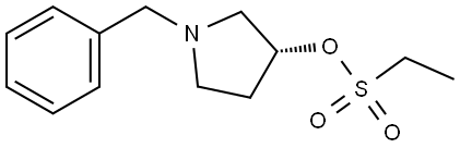 (3R)-1-benzylpyrrolidin-3-yl] ethanesulfonate 结构式