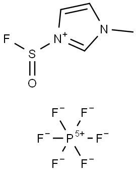 3-(Fluorosulfinyl)-1-methyl-1H-imidazol-3-ium hexafluorophosphate(V) Struktur