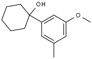 1-(3-methoxy-5-methylphenyl)cyclohexanol Struktur