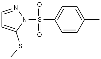 5-(methylthio)-1-tosyl-1H-pyrazole Struktur