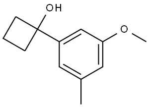 1-(3-methoxy-5-methylphenyl)cyclobutanol Struktur