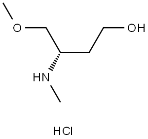 (3S)-4-methoxy-3-(methylamino)butan-1-ol hydrochloride,2922439-89-0,结构式