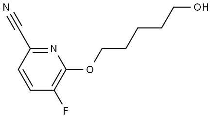 5-fluoro-6-(5-hydroxypentoxy)pyridine-2-carbonitrile Structure