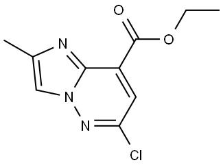 ethyl 6-chloro-2-methylimidazo[1,2-b]pyridazine-8-carboxylate 结构式