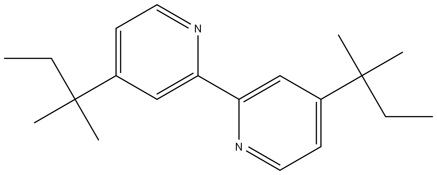 4,4'-Di-tert-pentyl-2,2'-bipyridine Struktur