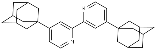 4,4'-Di(adamantan-1-yl)-2,2'-bipyridine,2923729-89-7,结构式