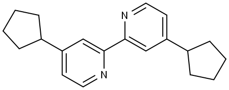 4,4'-Dicyclopentyl-2,2'-bipyridine,2923729-91-1,结构式