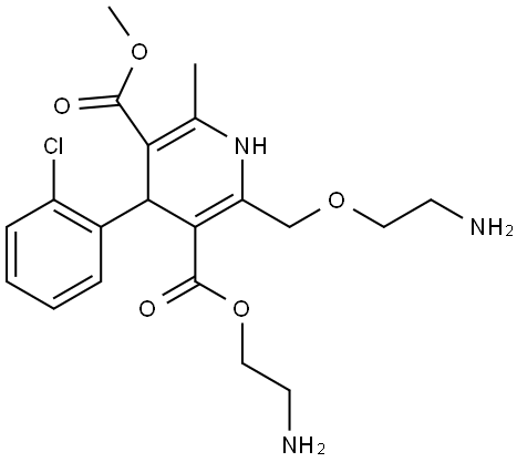 3,5-Pyridinedicarboxylic acid, 2-[(2-aminoethoxy)methyl]-4-(2-chlorophenyl)-1,4-dihydro-6-methyl-, 3-(2-aminoethyl) 5-methyl ester|氨氯地平杂质59