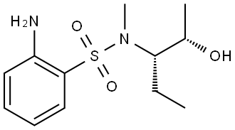 rel-2-amino-N-((2R,3R)-2-hydroxypentan-3-yl)-N-methylbenzenesulfonamide Structure