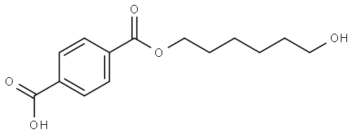 4-(6-hydroxyhexoxycarbonyl)benzoic acid Structure