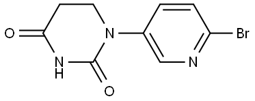 1-(6-Bromopyridin-3-yl)dihydropyrimidine-2,4(1H,3H)-dione Struktur