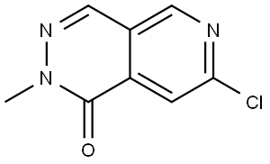 7-氯-2-甲基吡啶并[3,4-D]哒嗪-1(2H)-酮 结构式