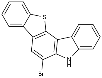 6-溴-5H-苯并[4,5]噻吩并[3,2-C]咔唑,2928556-98-1,结构式