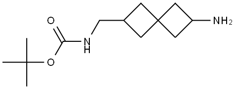 tert-Butyl ((6-aminospiro[3.3]heptan-2-yl)methyl)carbamate Struktur