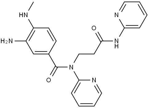 Benzamide, 3-amino-4-(methylamino)-N-[3-oxo-3-(2-pyridinylamino)propyl]-N-2-pyridinyl-|达比加群酯起始原料1杂质1