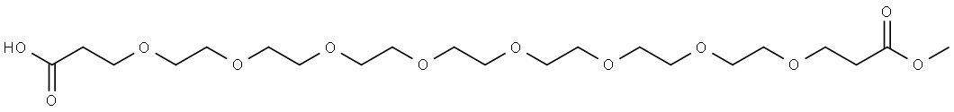 羧基-八聚乙二醇-甲酯, 2933174-96-8, 结构式
