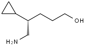 (S)-5-Amino-4-cyclopropylpentan-1-ol Struktur