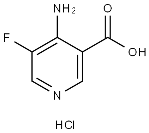 4-Amino-5-fluoro-nicotinic acid hydrochloride Structure