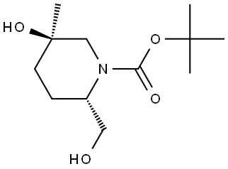 tert-butyl (2S,5R)-5-hydroxy-2-(hydroxymethyl)-5-methyl-piperidine-1-carboxylate,2940857-54-3,结构式