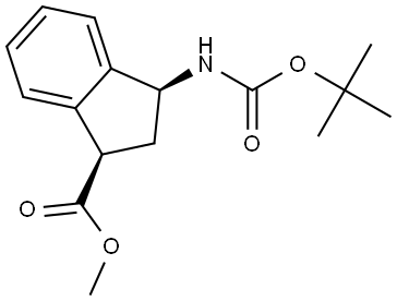 methyl cis-3-(tert-butoxycarbonylamino)indane-1-carboxylate|顺-3-(叔丁氧基羰基氨基)茚-1-甲酸甲酯