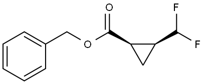 benzyl (1R,2S)-2-(difluoromethyl)cyclopropanecarboxylate Structure