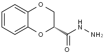 (3R)-2,3-dihydro-1,4-benzodioxine-3-carbohydrazide 结构式