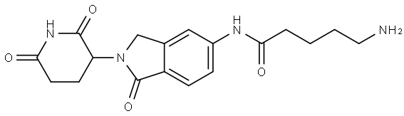 Lenalidomide-5'-CO-C4-NH2 Structure