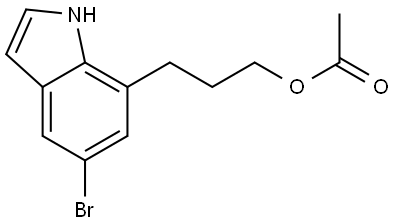 3-(5-bromo-1H-indol-7-yl)propyl acetate Structure