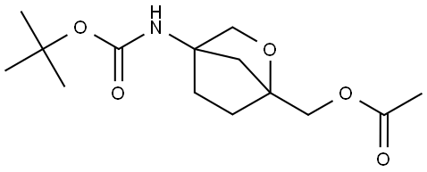 4-(tert-butoxycarbonylamino)-2-oxabicyclo[2.2.1]heptan-1-yl]methyl acetate Structure
