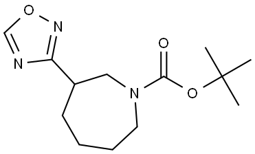 tert-butyl 3-(1,2,4-oxadiazol-3-yl)azepane-1-carboxylate Struktur