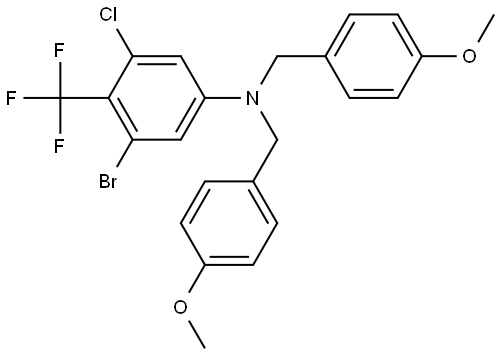 3-Bromo-5-chloro-N,N-bis(4-methoxybenzyl)-4-(trifluoromethyl)aniline|3-溴-5-氯-N,N-双(4-甲氧基苄基)-4-(三氟甲基)苯胺