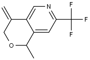 1-methyl-4-methylene-7-(trifluoromethyl)-1H-pyrano[4,3-c]pyridine Structure