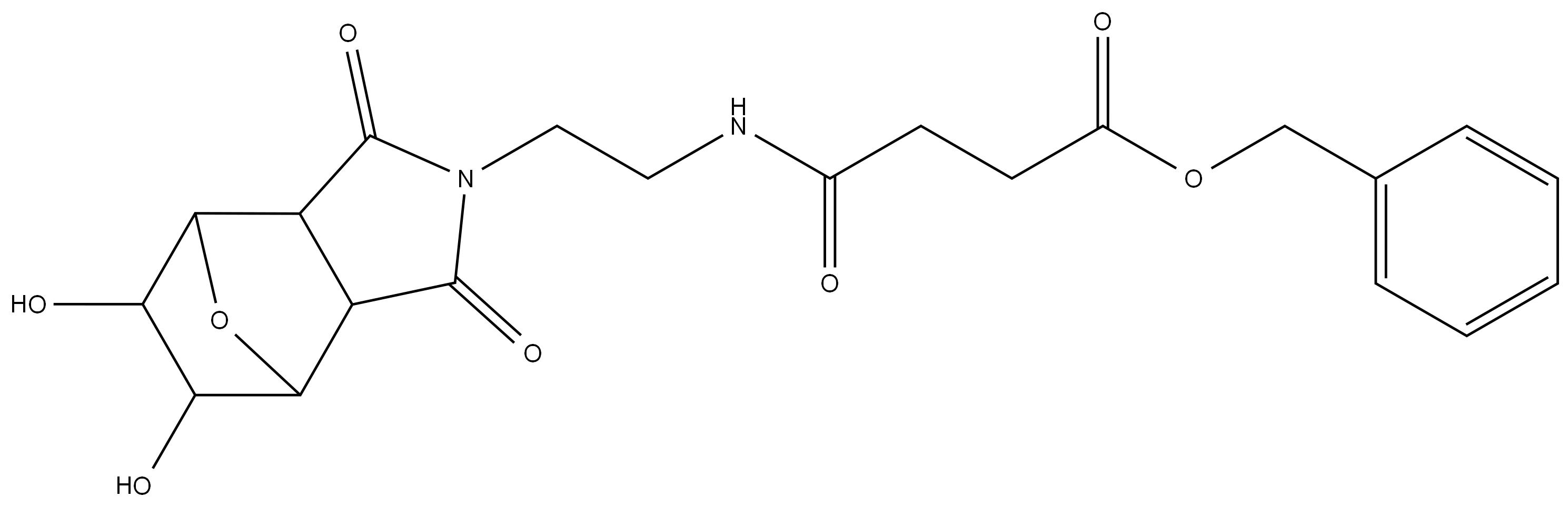 benzyl 4-((2-(5,6-dihydroxy-1,3-dioxohexahydro-1H-4,7-epoxyisoindol-2(3H)-yl)ethyl)amino)-4-oxobutanoate,2943118-49-6,结构式