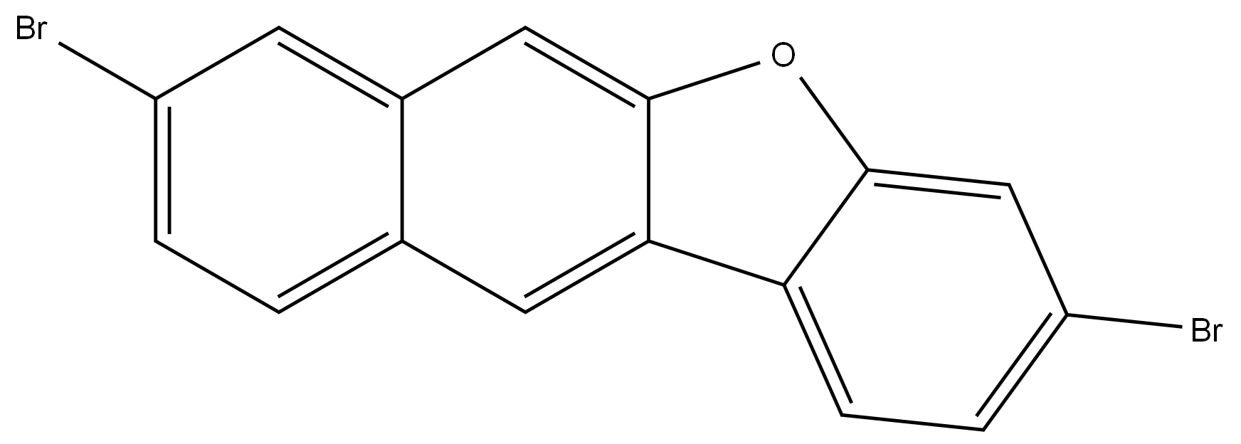 Benzo[b]naphtho[2,3-d]furan, 3,8-dibromo- Structure