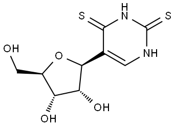 2,4-Dithiopseudouridine Struktur