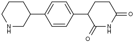 3-(4-(Piperidin-3-yl)phenyl)piperidine-2,6-dione Struktur
