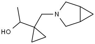 1-[1-(3-azabicyclo[3.1.0]hexan-3-ylmethyl)cyclopropyl]ethanol Struktur