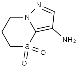 5H-Pyrazolo[5,1-b][1,3]thiazin-3-amine, 6,7-dihydro-, 4,4-dioxide Struktur