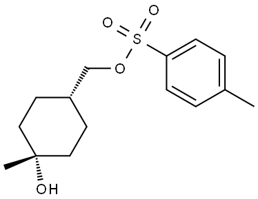 ((1s,4s)-4-Hydroxy-4-methylcyclohexyl)methyl 4-methylbenzenesulfonate Structure
