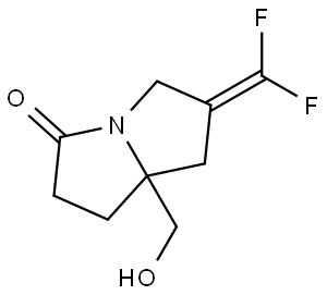 6-(Difluoromethylene)-7a-(hydroxymethyl)hexahydro-3H-pyrrolizin-3-one Structure