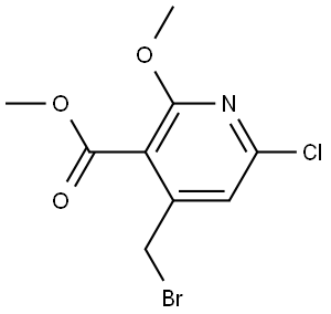 methyl 4-(bromomethyl)-6-chloro-2-methoxynicotinate Structure
