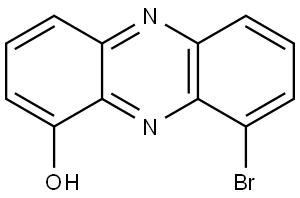 1-Phenazinol, 9-bromo- Struktur