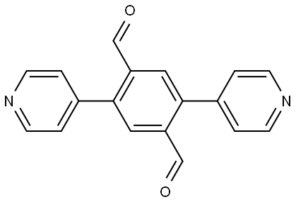 2,5-di(pyridin-4-yl)terephthalaldehyde Structure