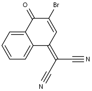 2-(3-bromo-4-oxonaphthalen-1(4H)-ylidene)malononitrile Structure