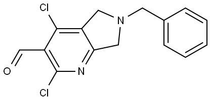 6-Benzyl-2,4-dichloro-6,7-dihydro-5H-pyrrolo[3,4-b]pyridine-3-carbaldehyde Structure