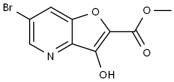 methyl 6-bromo-3-hydroxyfuro[3,2-b]pyridine-2-carboxylate Structure